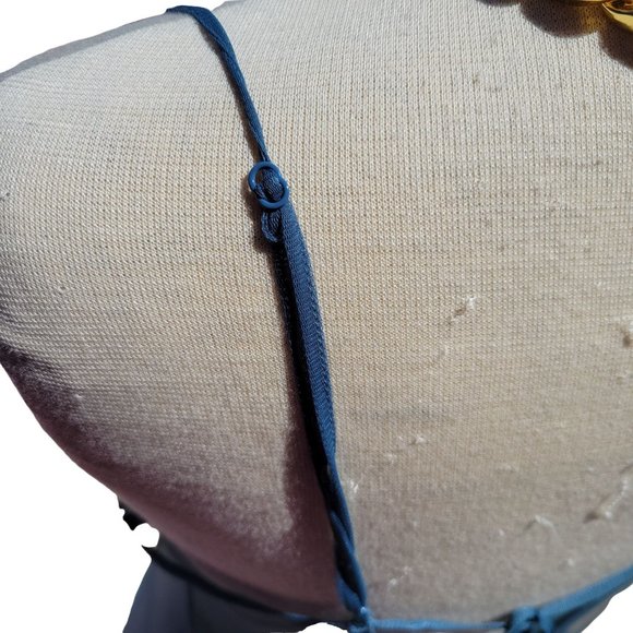 Victoria's Secret VINTAGE Womans Nightgown Mesh & Lace Nylon Beaded Babydoll L - Picture 5 of 12